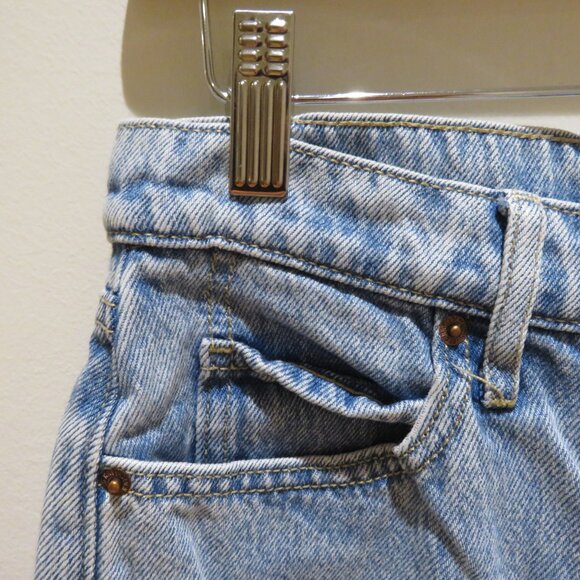 OLD NAVY Extra High Rise Sky-Hi Wide Leg Secret Smooth Cargo Pocket Jeans Light - Picture 5 of 12